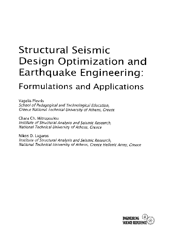 (PDF) Structural Seismic Design Optimization and Earthquake Engineering