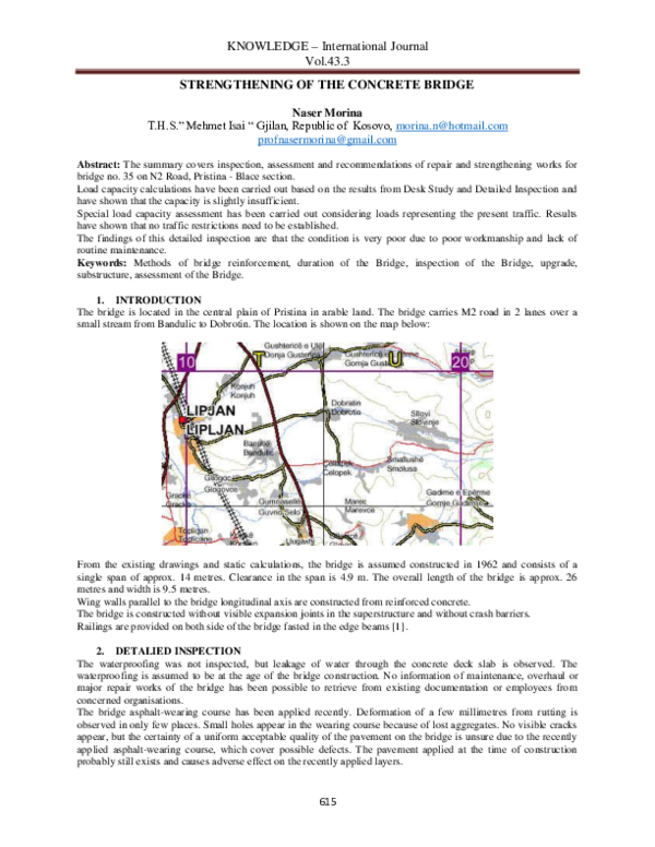 (PDF) Strengthening of the Concrete Bridge naser morina Academia.edu