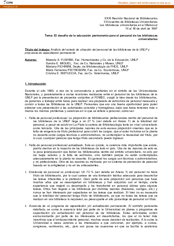 (PDF) Análisis del estado de situación del personal de las bibliotecas ...