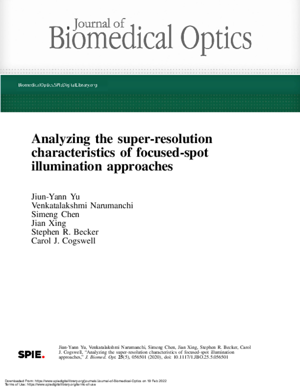 (PDF) Analyzing the super-resolution characteristics of focused-spot ...