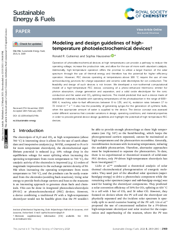 (PDF) Modeling and design guidelines of high-temperature ...