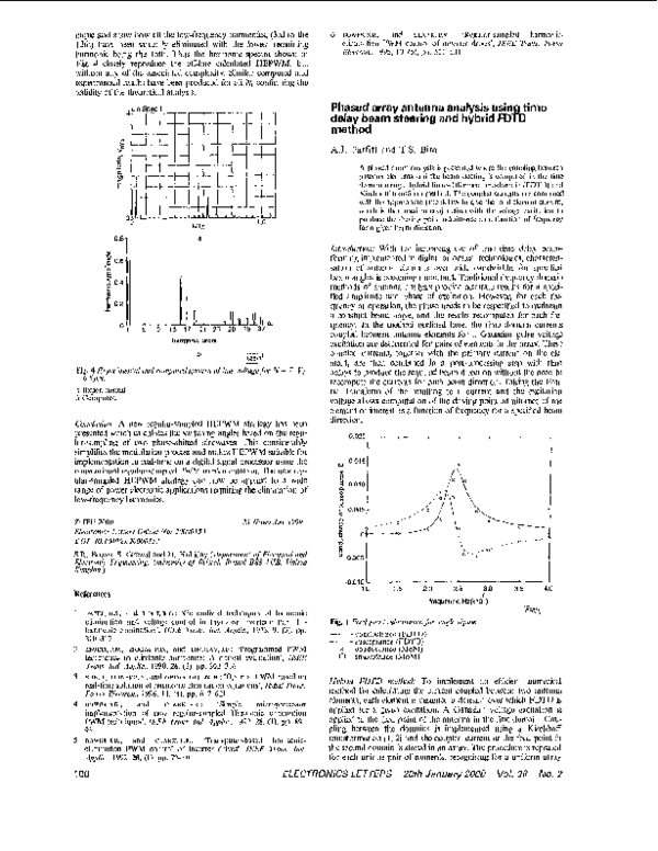(PDF) Phased array antenna analysis using time delay beam steering and