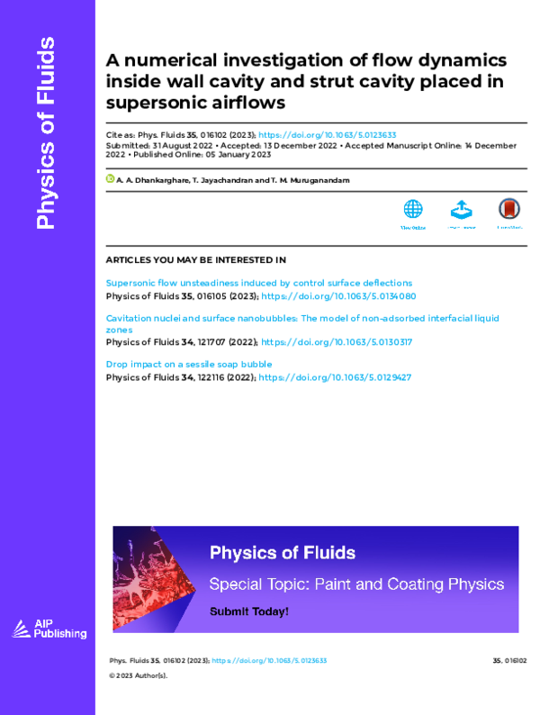 (PDF) A numerical investigation of flow dynamics inside wall cavity and ...