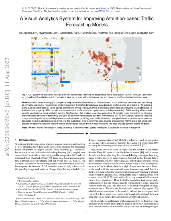 (PDF) A Visual Analytics System for Improving Attention-based Traffic ...