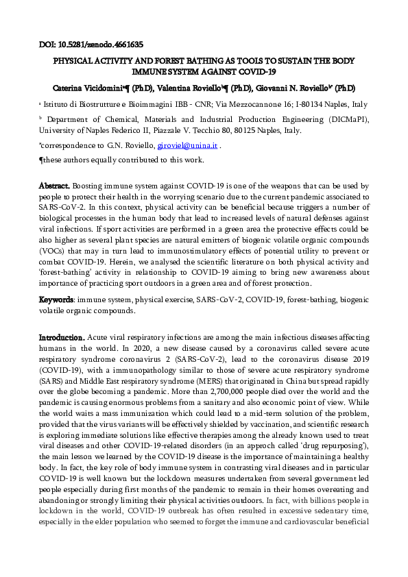 (PDF) Physical Activity and Forest Bathing as Tools to Sustain the Body ...