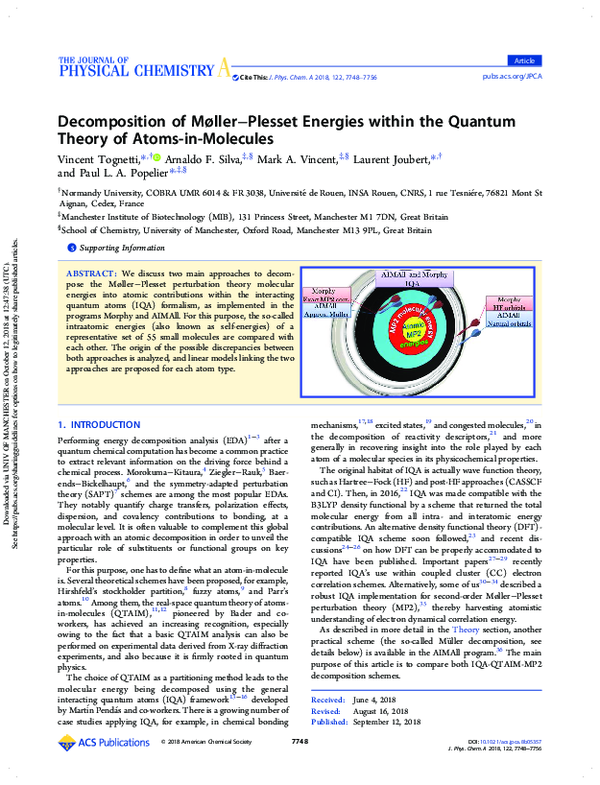 (PDF) Decomposition of Møller-Plesset Energies within the Quantum ...