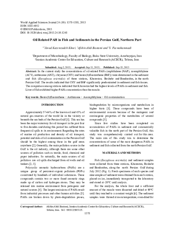 (PDF) Bioaccumulation and ecological risk assessment of heavy metals in ...