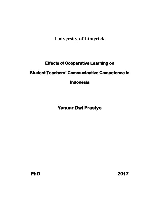 (PDF) Effects of cooperative learning on student teachers ...