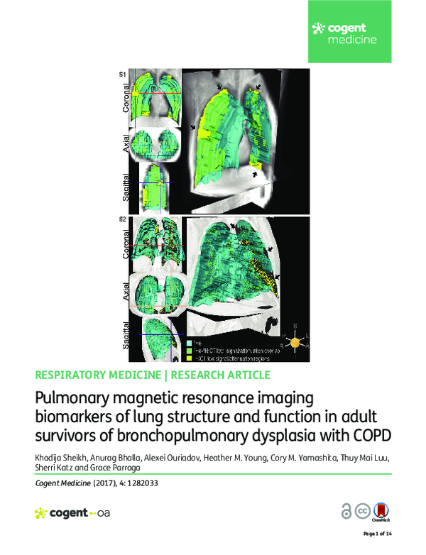 (PDF) Pulmonary magnetic resonance imaging biomarkers of lung structure ...