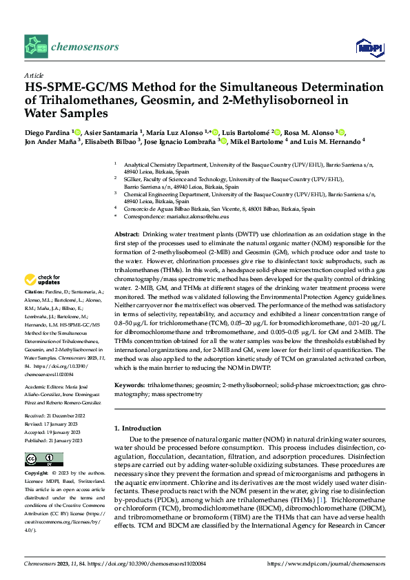 (PDF) HS-SPME-GC/MS Method for the Simultaneous Determination of ...