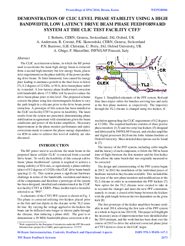 (PDF) Demonstration of CLIC Level Phase Stability using a High ...