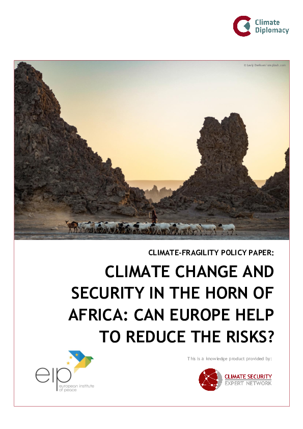 (PDF) Climate-Fragility Policy Paper: Climate Change and Security in ...