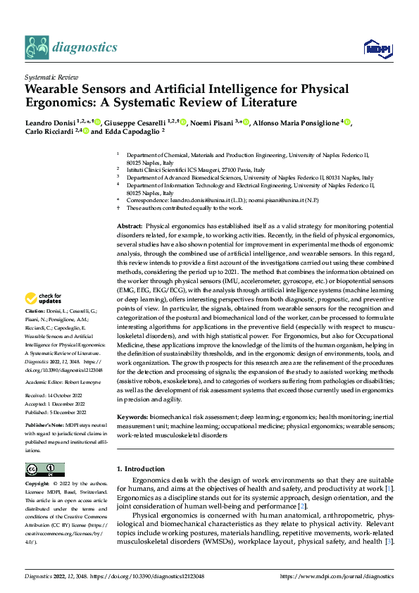 (PDF) Wearable Sensors and Artificial Intelligence for Physical ...