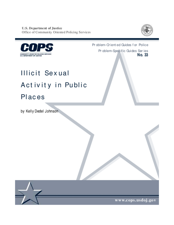 (PDF) Illicit Sexual Activity in Public Places