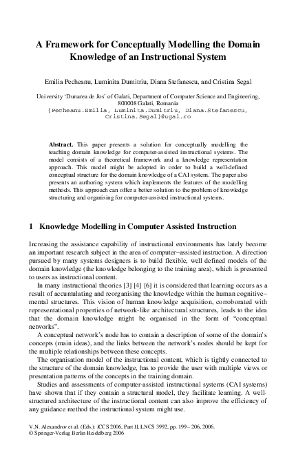 (PDF) A Framework for Conceptually Modelling the Domain Knowledge of an ...