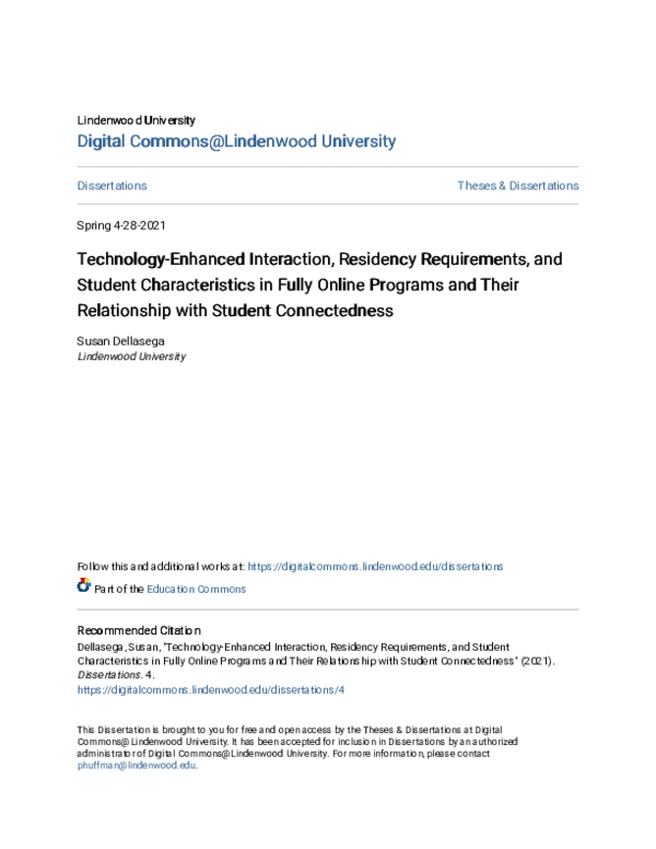 (PDF) Technology-Enhanced Interaction, Residency Requirements, and ...