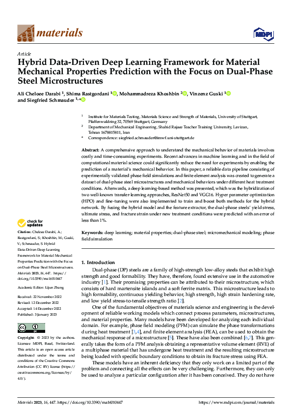 (PDF) Hybrid Data-Driven Deep Learning Framework for Material ...
