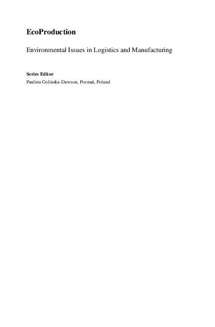 (PDF) Logistics Operations and Management for Recycling and Reuse