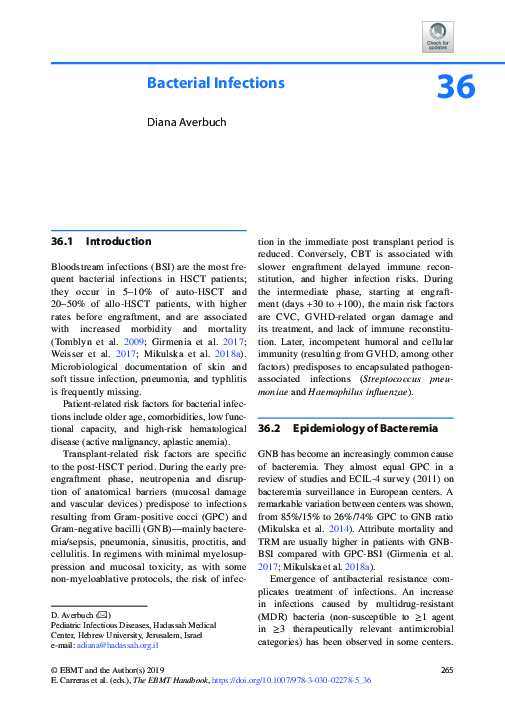 (PDF) Bacterial Infections