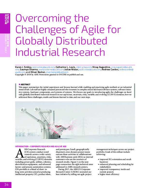 (PDF) Overcoming the Challenges of Agile for Globally Distributed ...