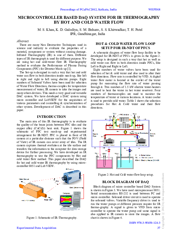 (PDF) Microcontroller Based Daq System for Ir Thermography by Hot and ...
