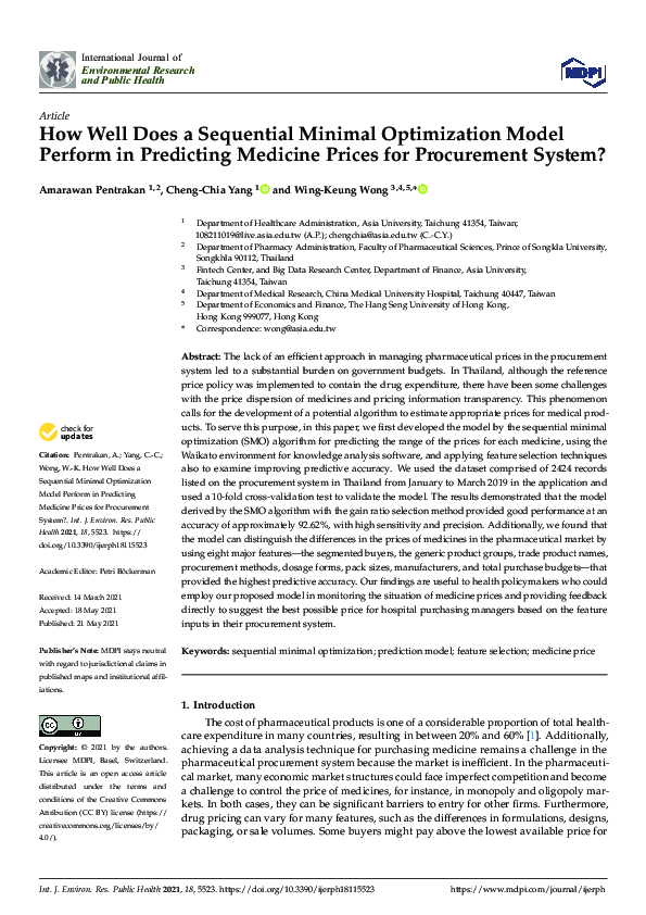(PDF) How Well Does a Sequential Minimal Optimization Model Perform in ...