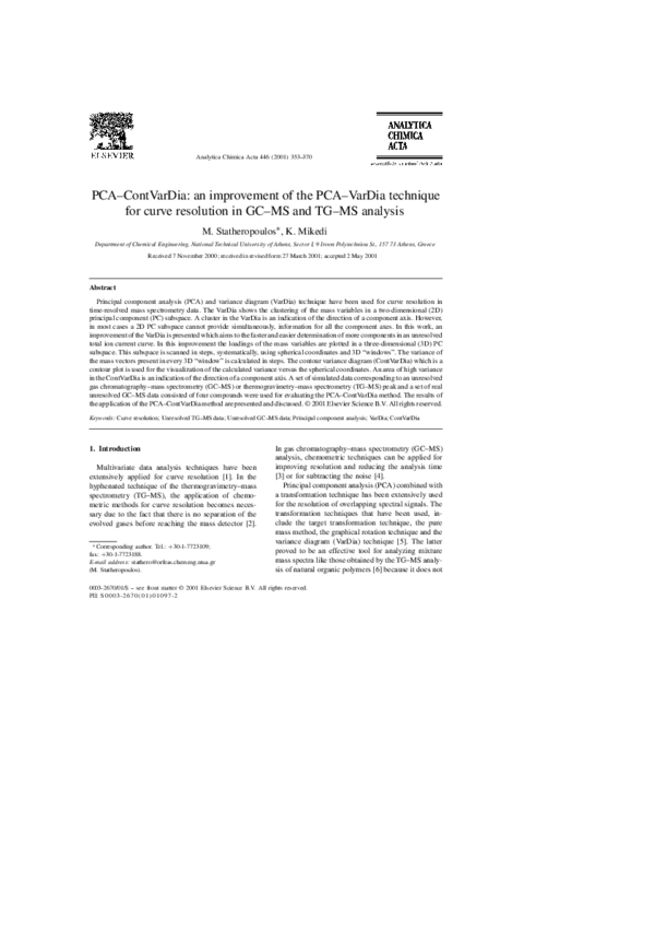 (PDF) PCA–ContVarDia: an improvement of the PCA–VarDia technique for ...