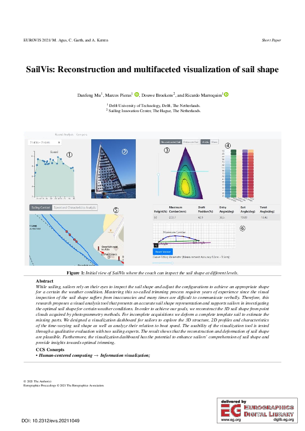 (PDF) SailVis: Reconstruction and Multifaceted Visualization of Sail Shape