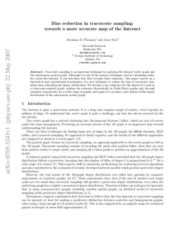 PDF Bias Reduction in Traceroute - Mini Magick20230208 1 Guqhmx 