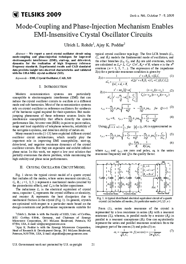 (PDF) Modecoupling and phaseinjection mechanism enables EMI