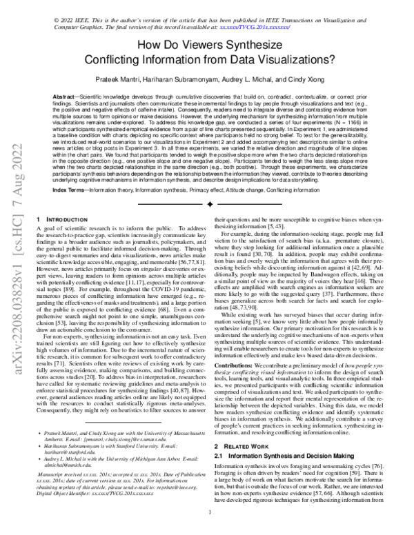 (PDF) How Do Viewers Synthesize Conflicting Information from Data ...