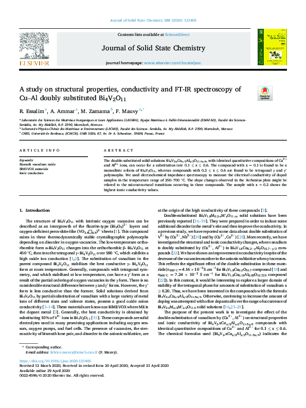 (PDF) A study on structural properties, conductivity and FT-IR ...