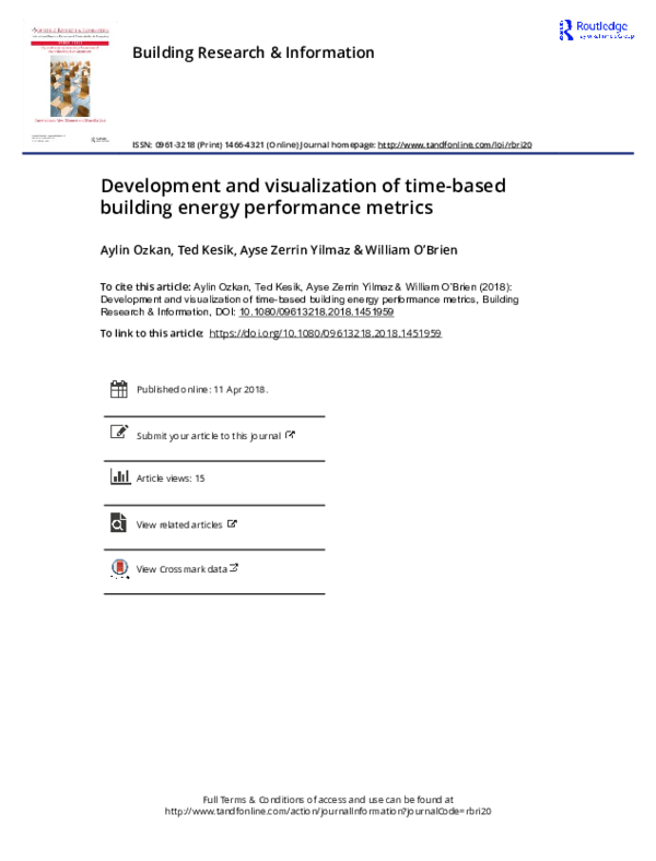 (PDF) Development and visualization of time-based building energy ...
