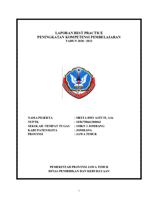 Doc Best Practice Penggunaan Model Pembelajaran Project Based