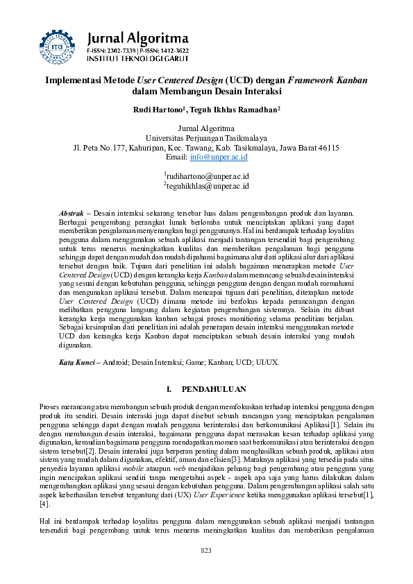  pdf implementasi metode user centered design ucd dengan framework