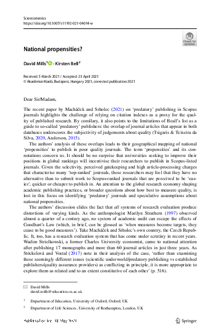 (PDF) National propensities?