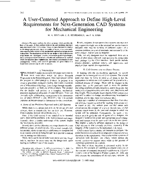 (PDF) A usercentered approach to define highlevel requirements for