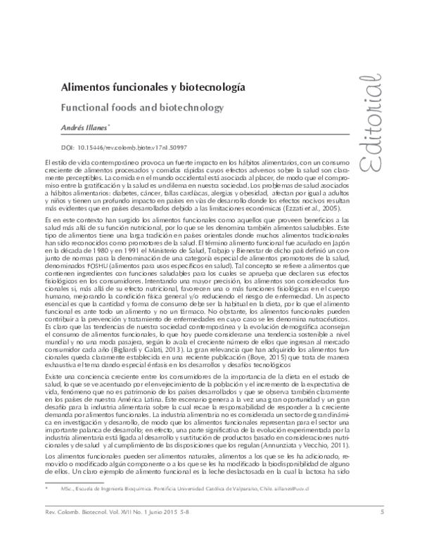 (PDF) Functional Foods and Biotechnology