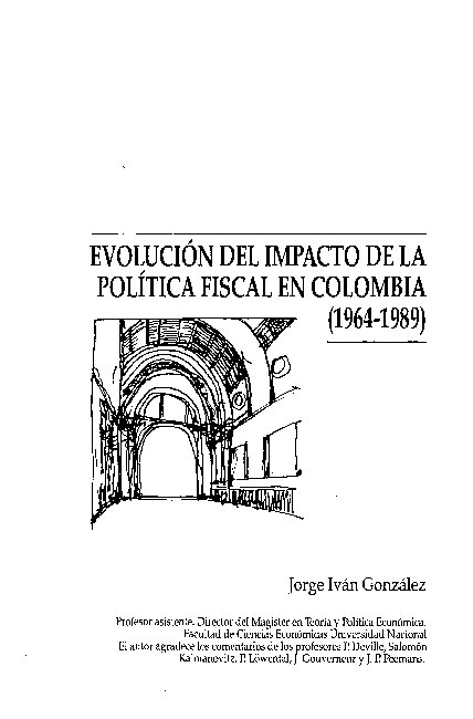(PDF) Evaluación del impacto de la política fiscal en Colombia (1964 -1989)