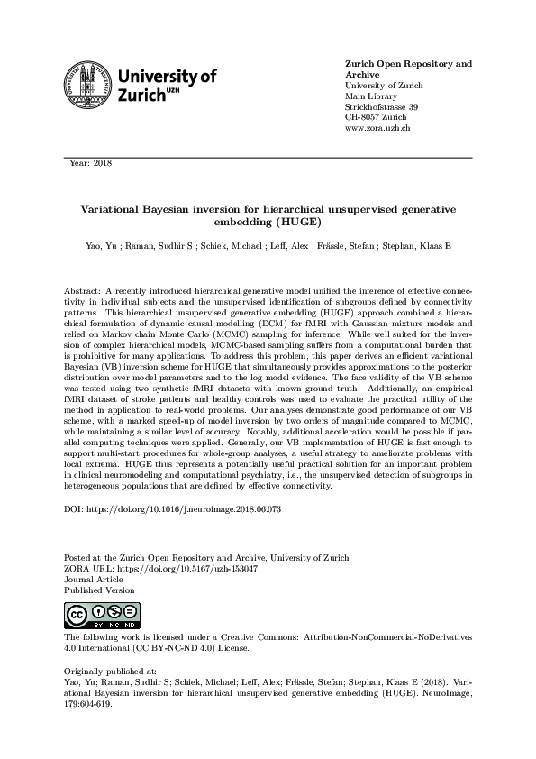 (PDF) Variational Bayesian inversion for hierarchical unsupervised ...