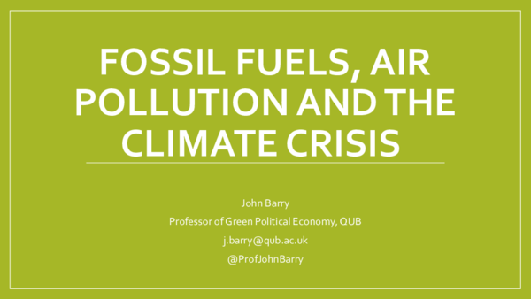 (PPT) Fossil fuels air pollution and the climate crisis