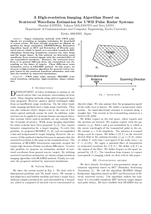 (PDF) A high-resolution imaging algorithm based on scattered waveform ...