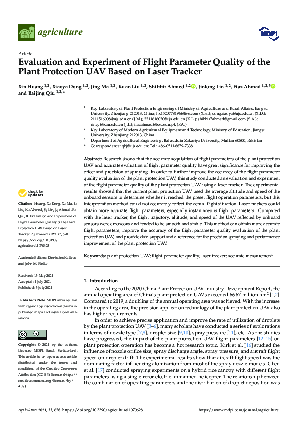(PDF) Evaluation and Experiment of Flight Parameter Quality of the ...