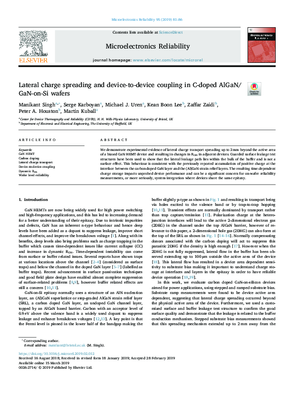 (PDF) Lateral charge spreading and device-to-device coupling in C-doped ...