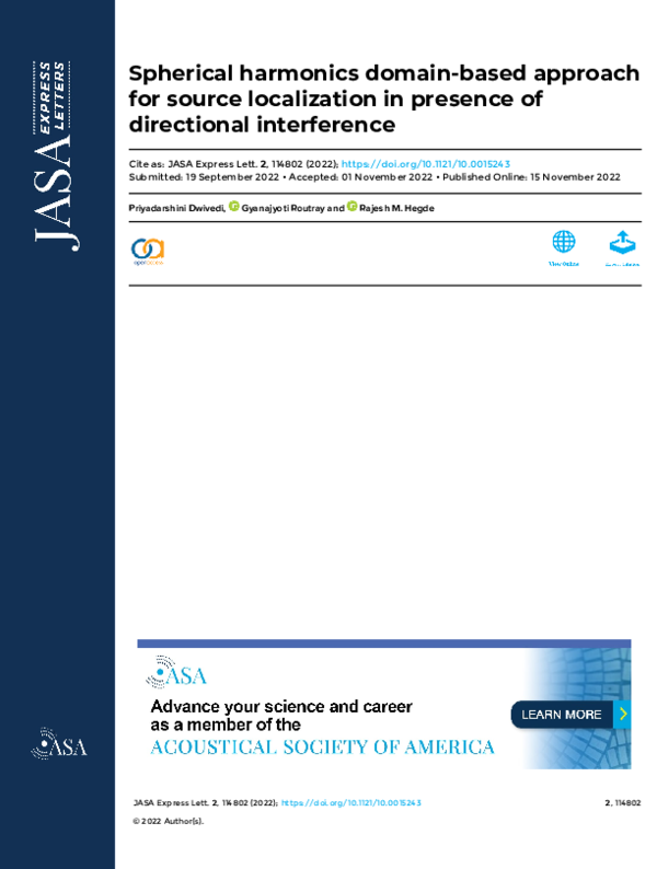 (PDF) Spherical harmonics domain-based approach for source localization ...