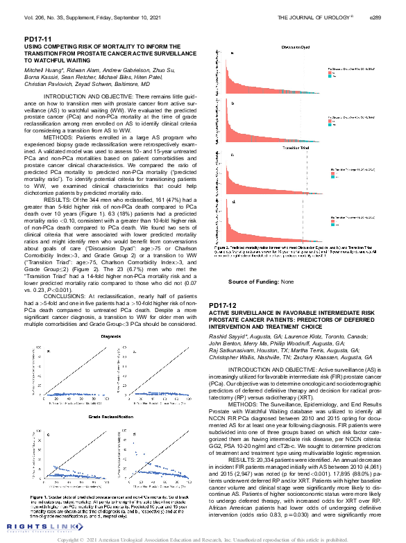 (PDF) PD17-12 ACTIVE Surveillance in Favorable Intermediate Risk ...