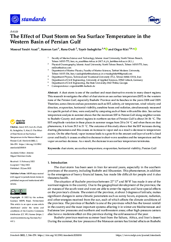 (PDF) The Effect of Dust Storm on Sea Surface Temperature in the ...
