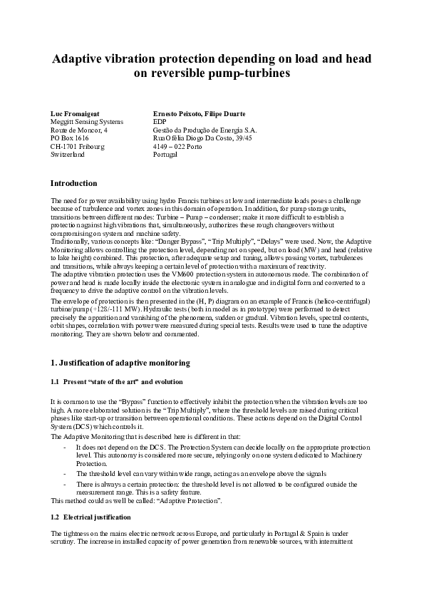 (PDF) Adaptive vibration protection depending on load and head on ...