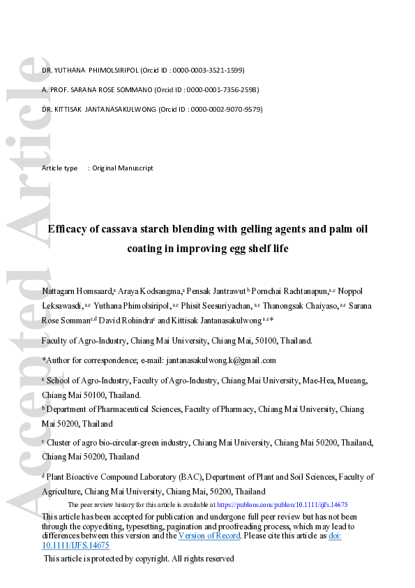 (PDF) Efficacy of cassava starch blending with gelling agents and palm ...