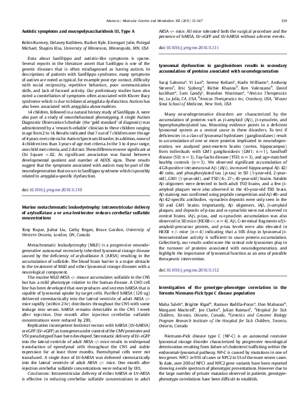 Investigation of the genotype-phenotype correlation in the Toronto Niemann-Pick type C disease population